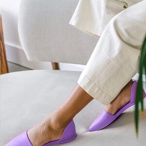 Women's Native Purple Pointed Toe Slip-On Flats